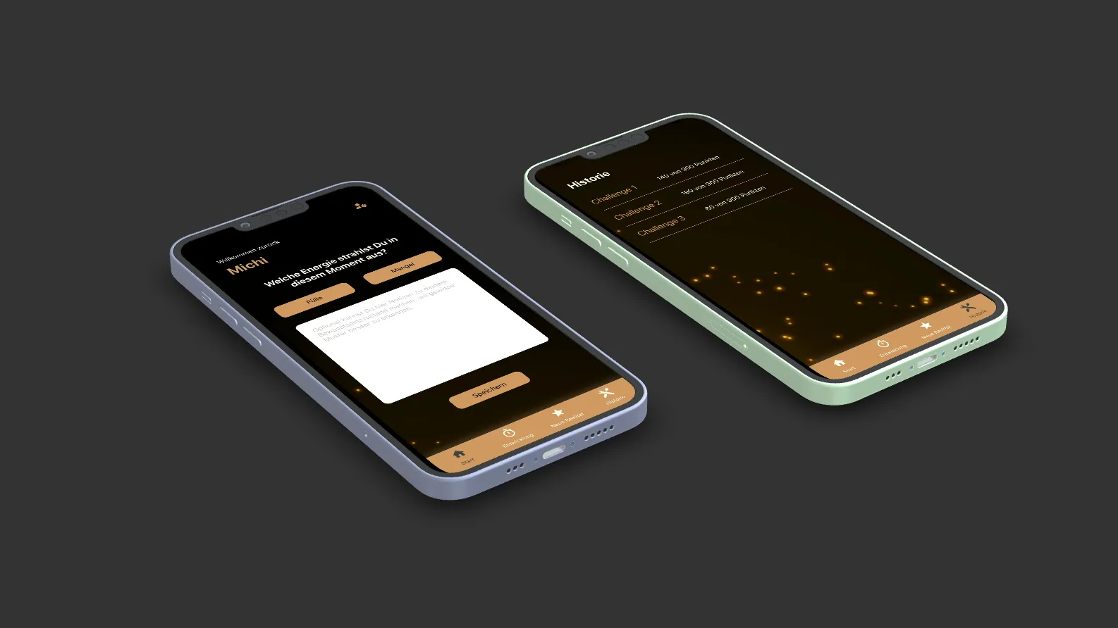 ManifeSTATE App von Tobias Herrmann auf zwei Smartphones