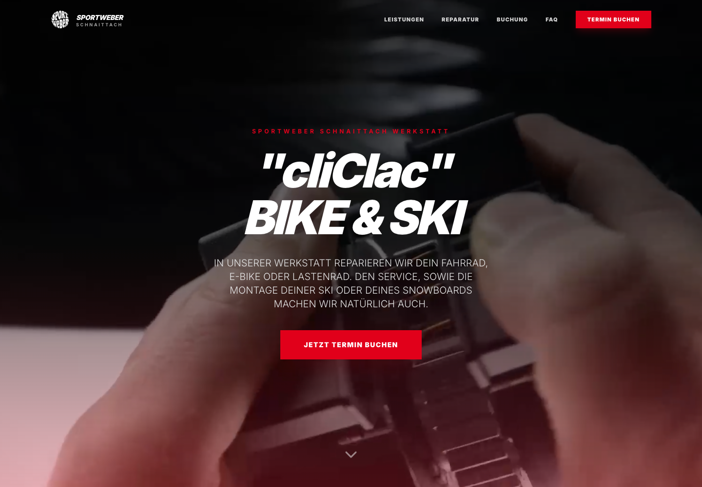 Die Bikeservice-Plattform von Sport-Weber Schnaittach im Browser