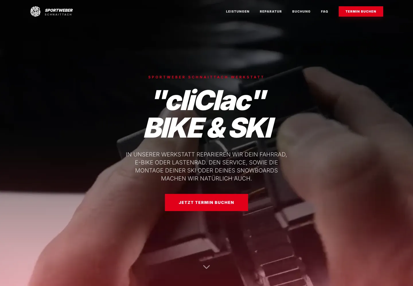 Bikeservice-Plattform von Sport-Weber Schnaittach